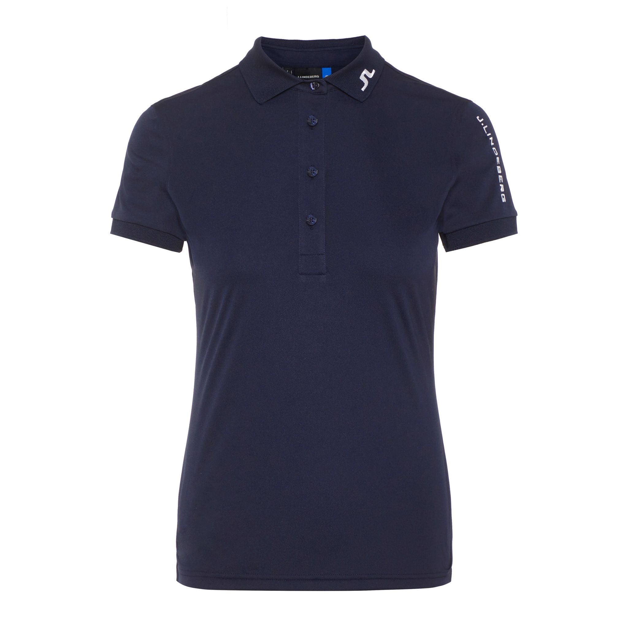 J. Lindeberg W Tour Tech slim TX Jersey Polo JL Navy Damen