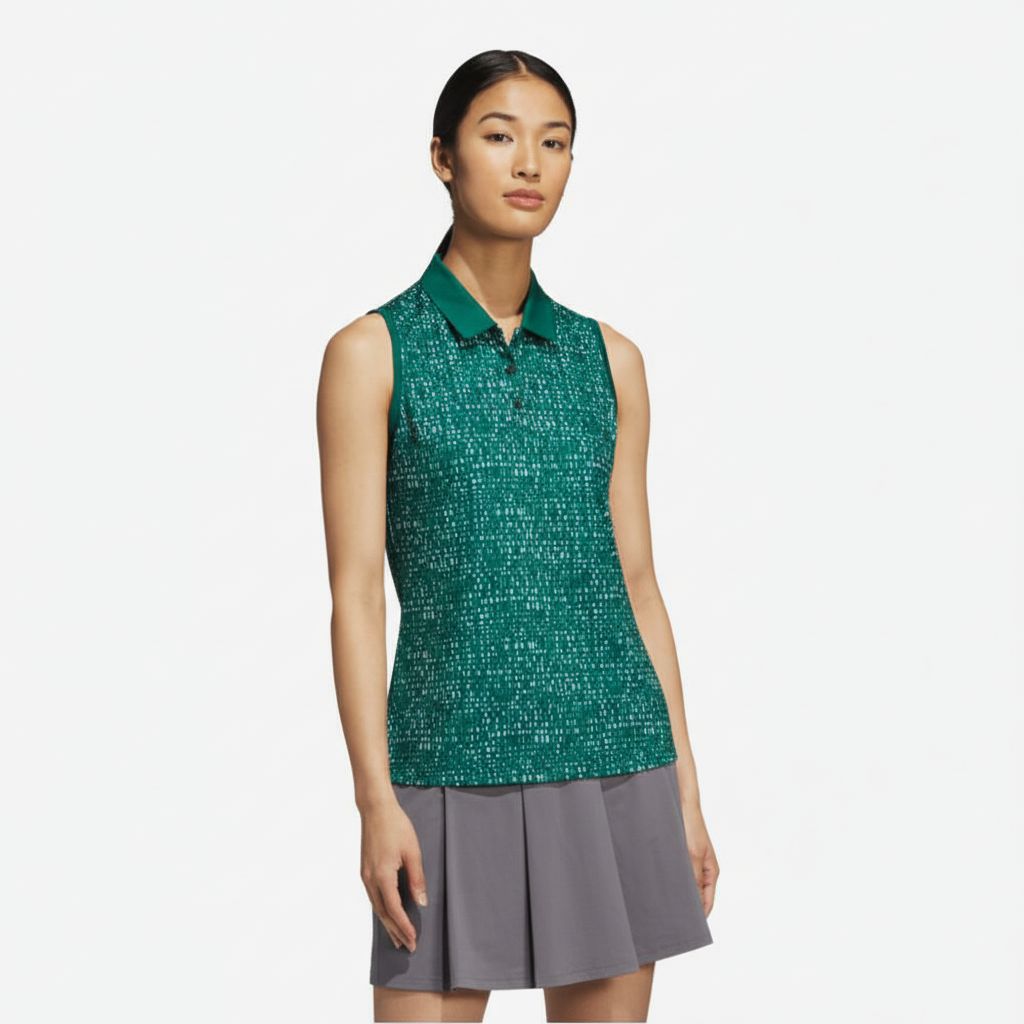 Adidas Ultimate365 Printed Sleeveless Polo Damen