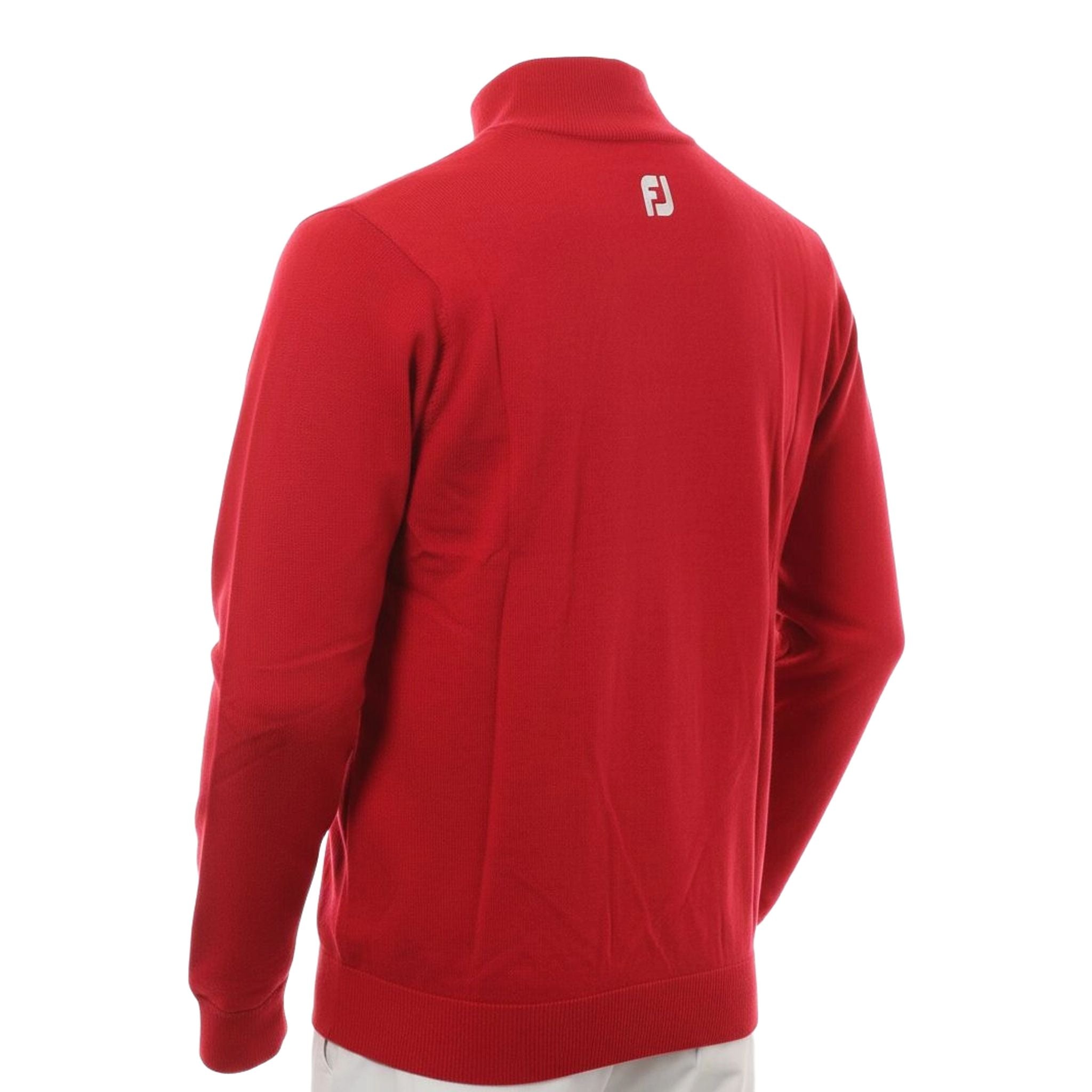 Footjoy Wool Blend Lined 1/2 Zip Pullover Herren
