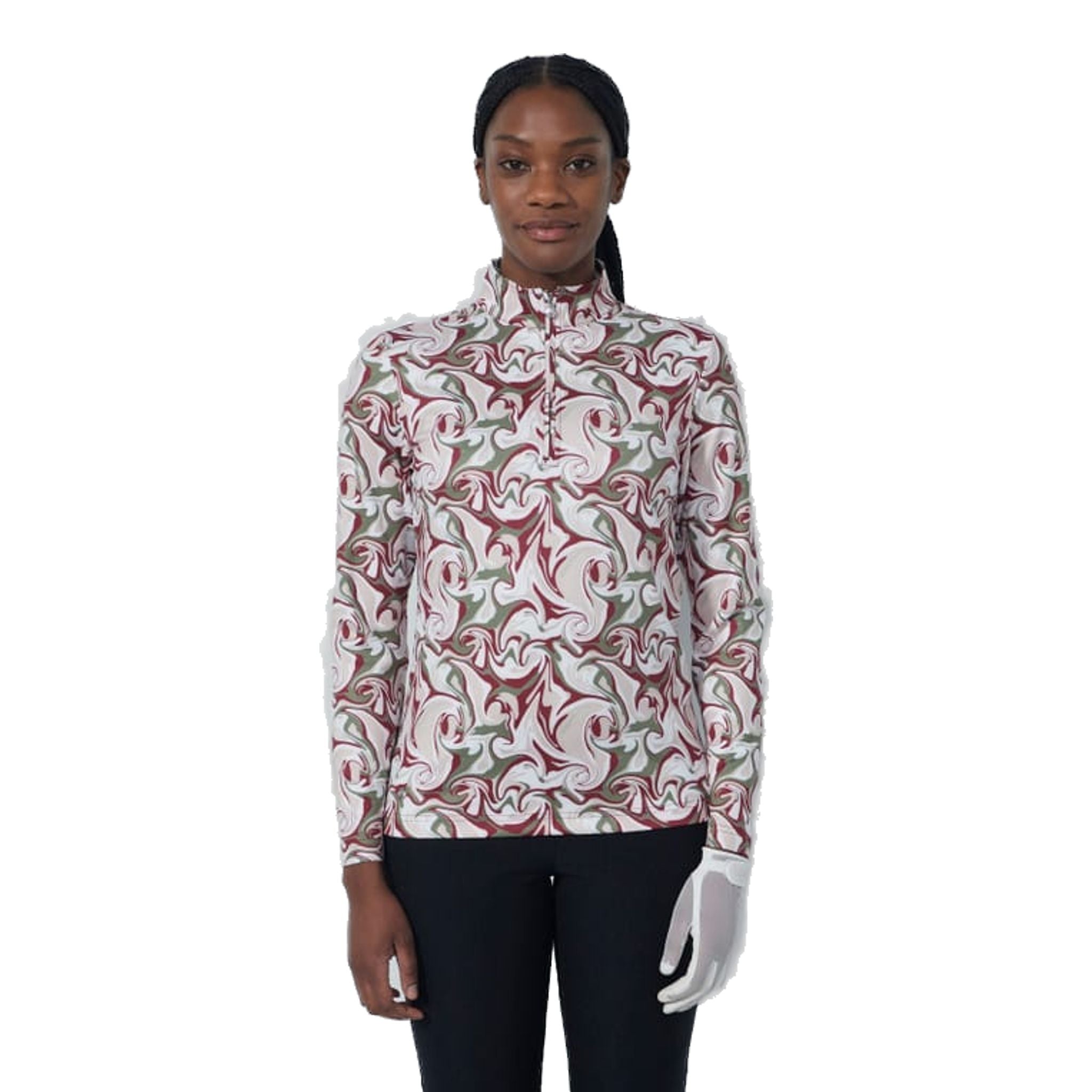 Daily Sports Print Peached Poloshirt Damen