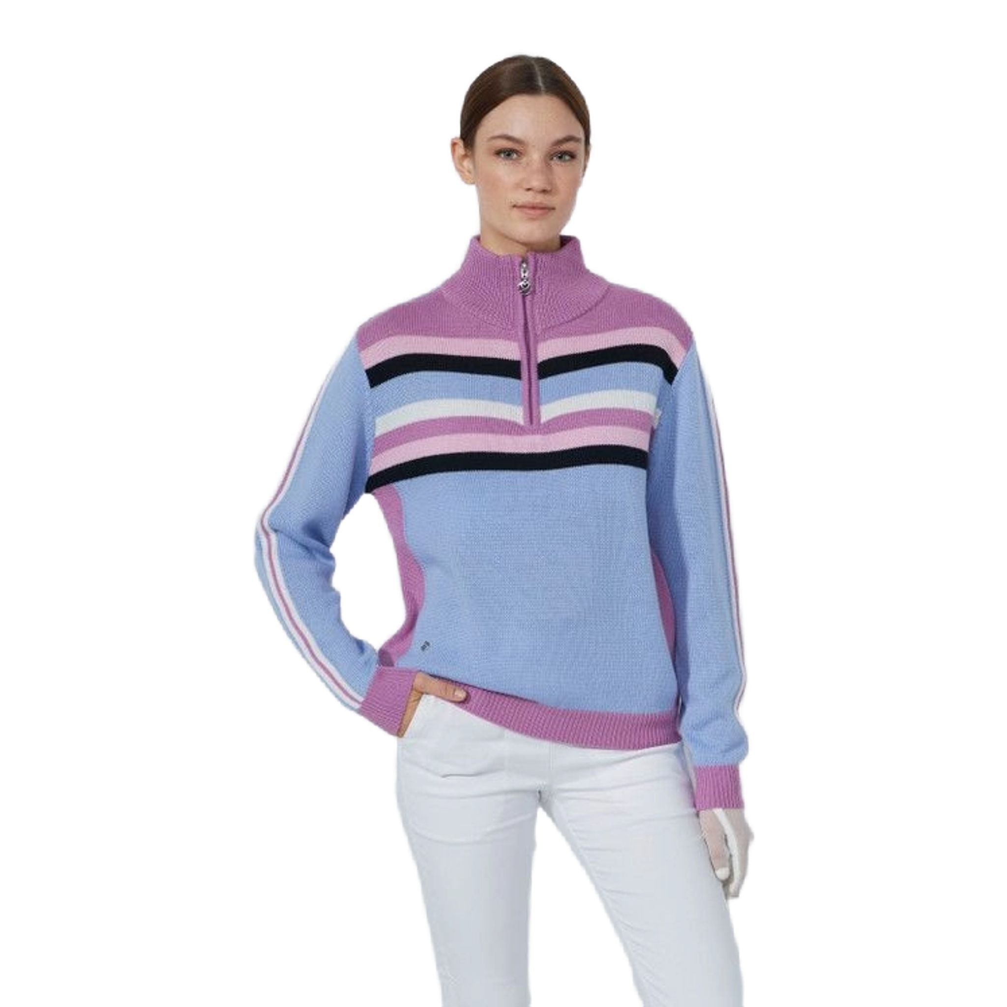 Daily Sports Multi-Striped Pullover Damen