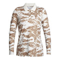 Röhnisch W Polo Sia Langarm Beige/Camo Damen