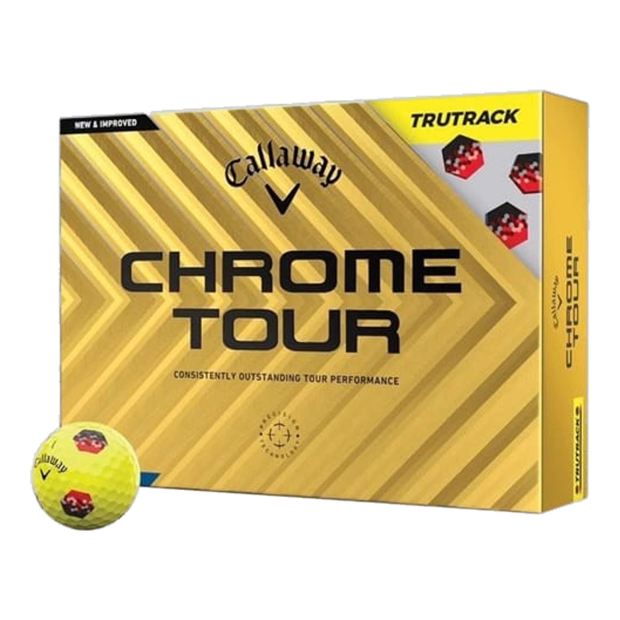 Callaway Chrome Tour TruTrack [12 Stück] Golfbälle (2024)
