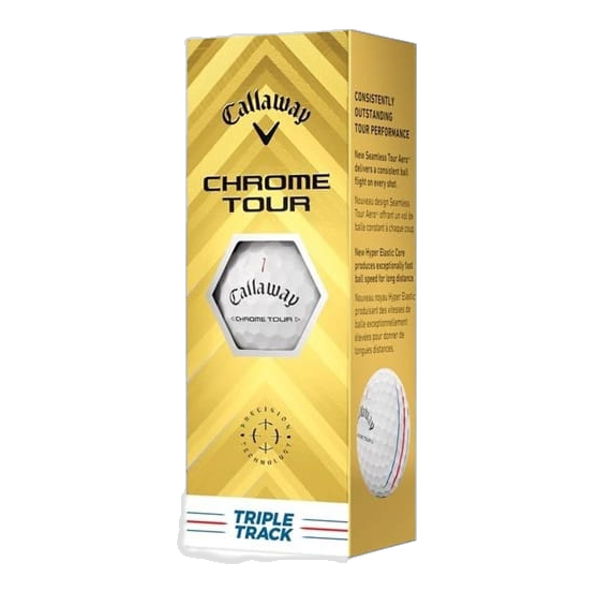 Žogice za golf Callaway Chrome Soft Tour Triple Track (2024)