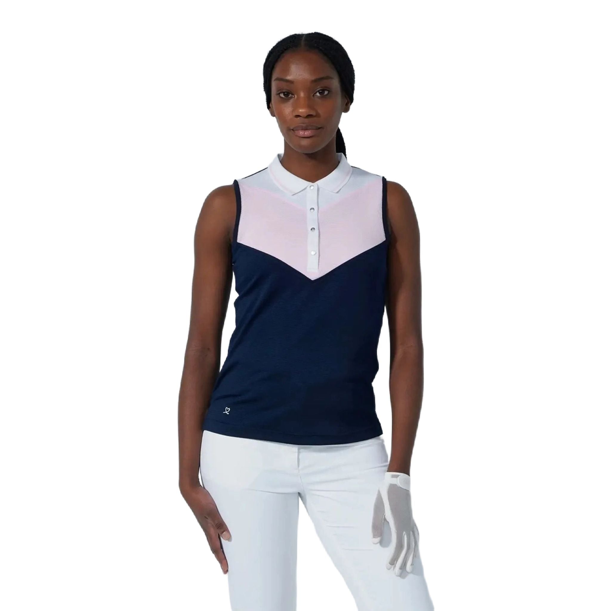Daily Sports Match Sleeveless Golf Polo Damen