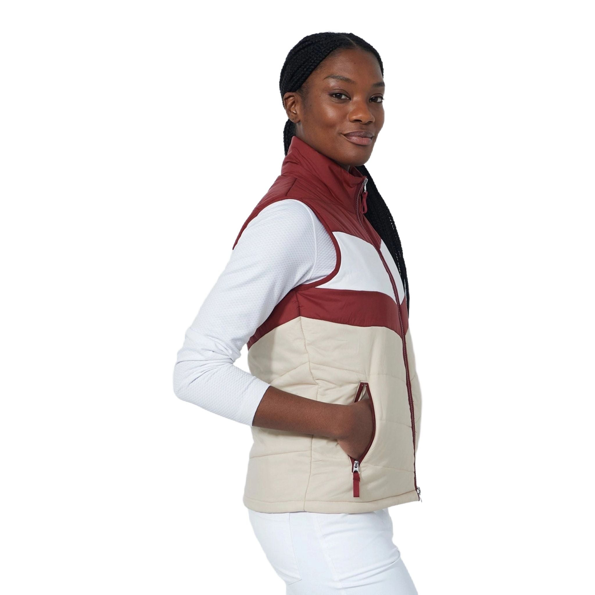 Daily Sports Blockstriped Padded Weste Damen
