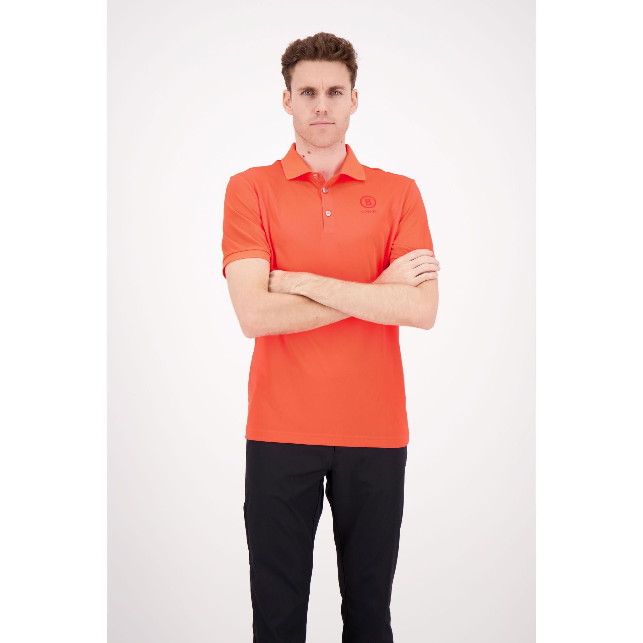 Bogner Polo Daniel Neonrot Herren