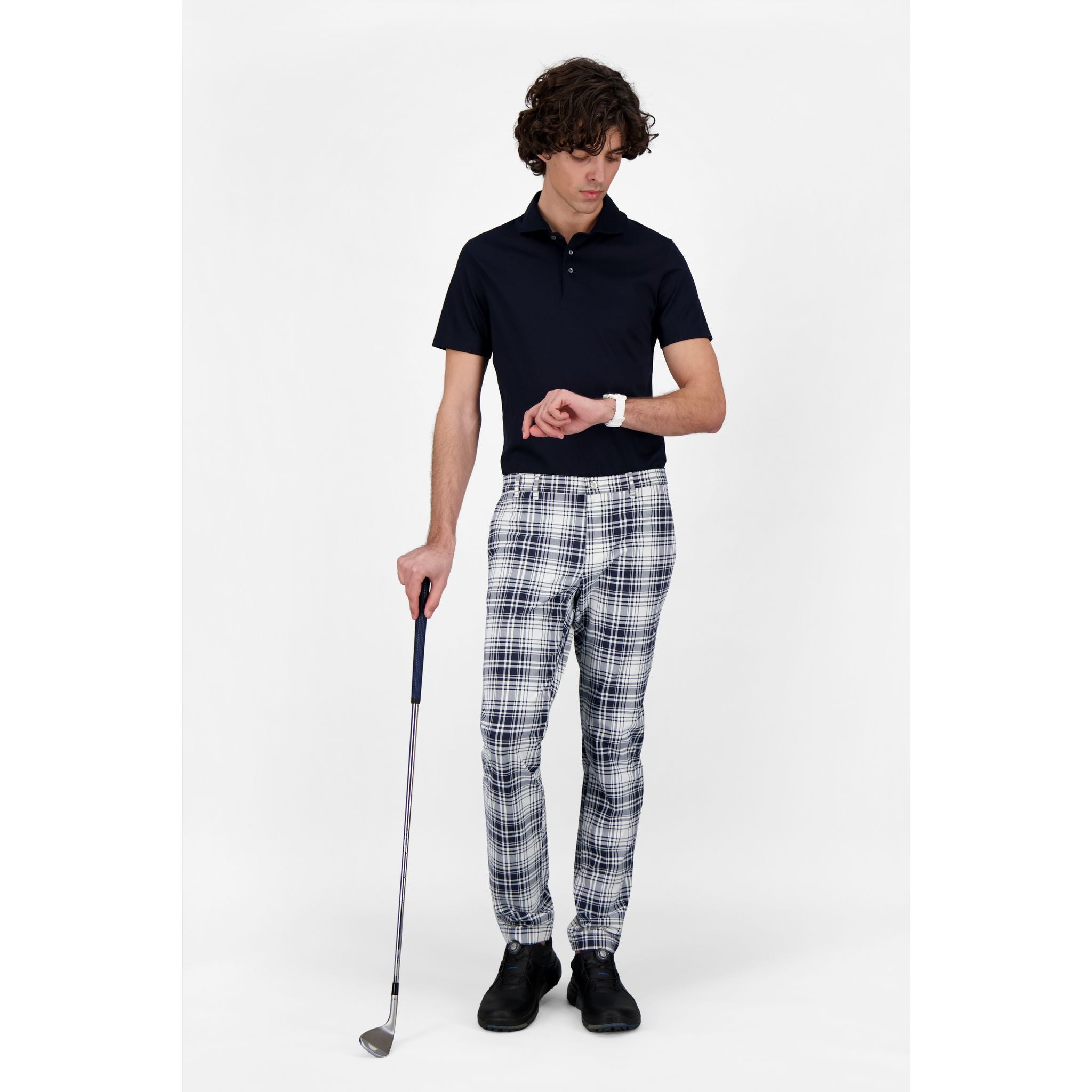 Alberto Ian Check Golfhose Herren