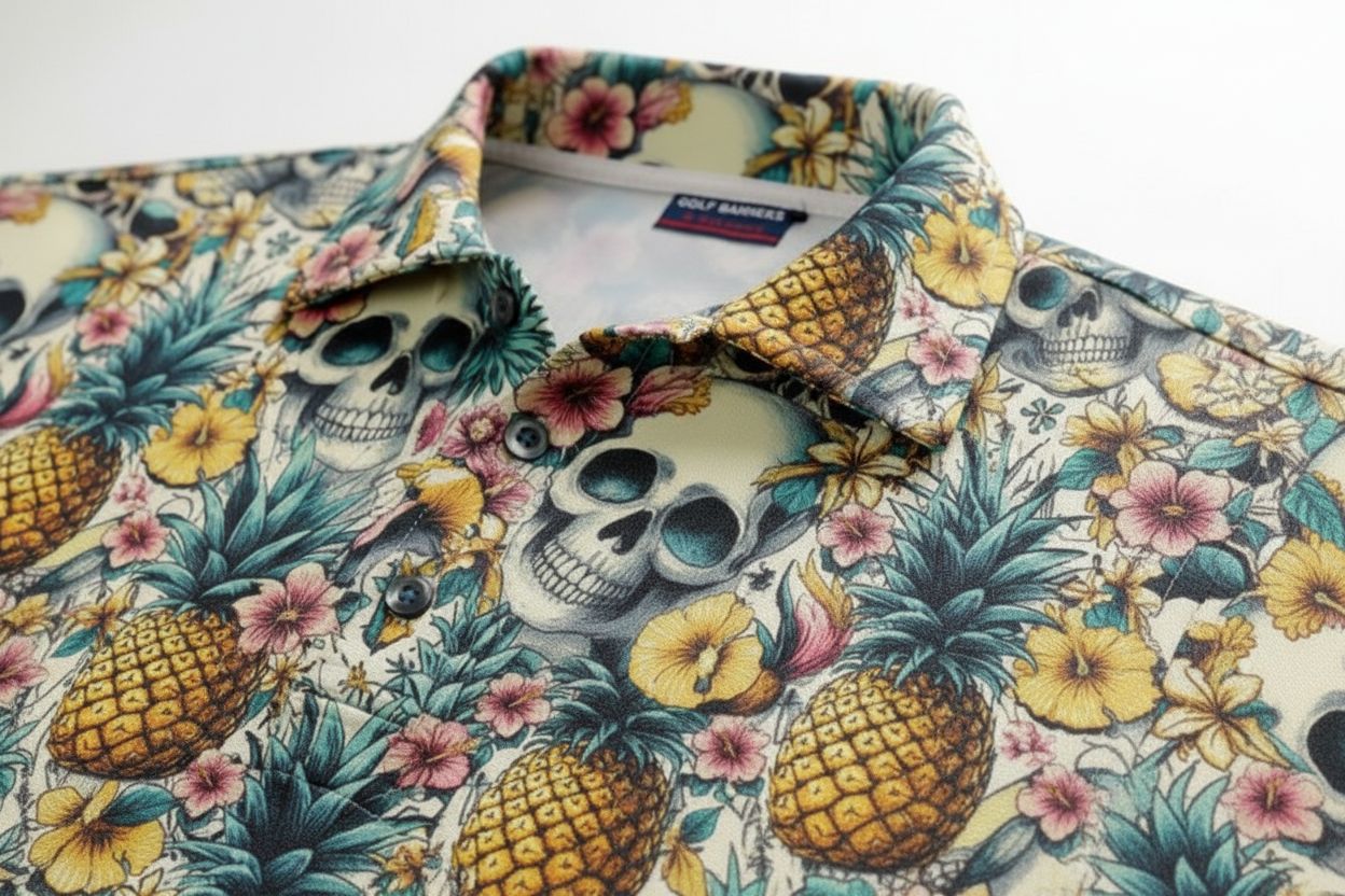 Golf Rowdies Ananas Polo Herren