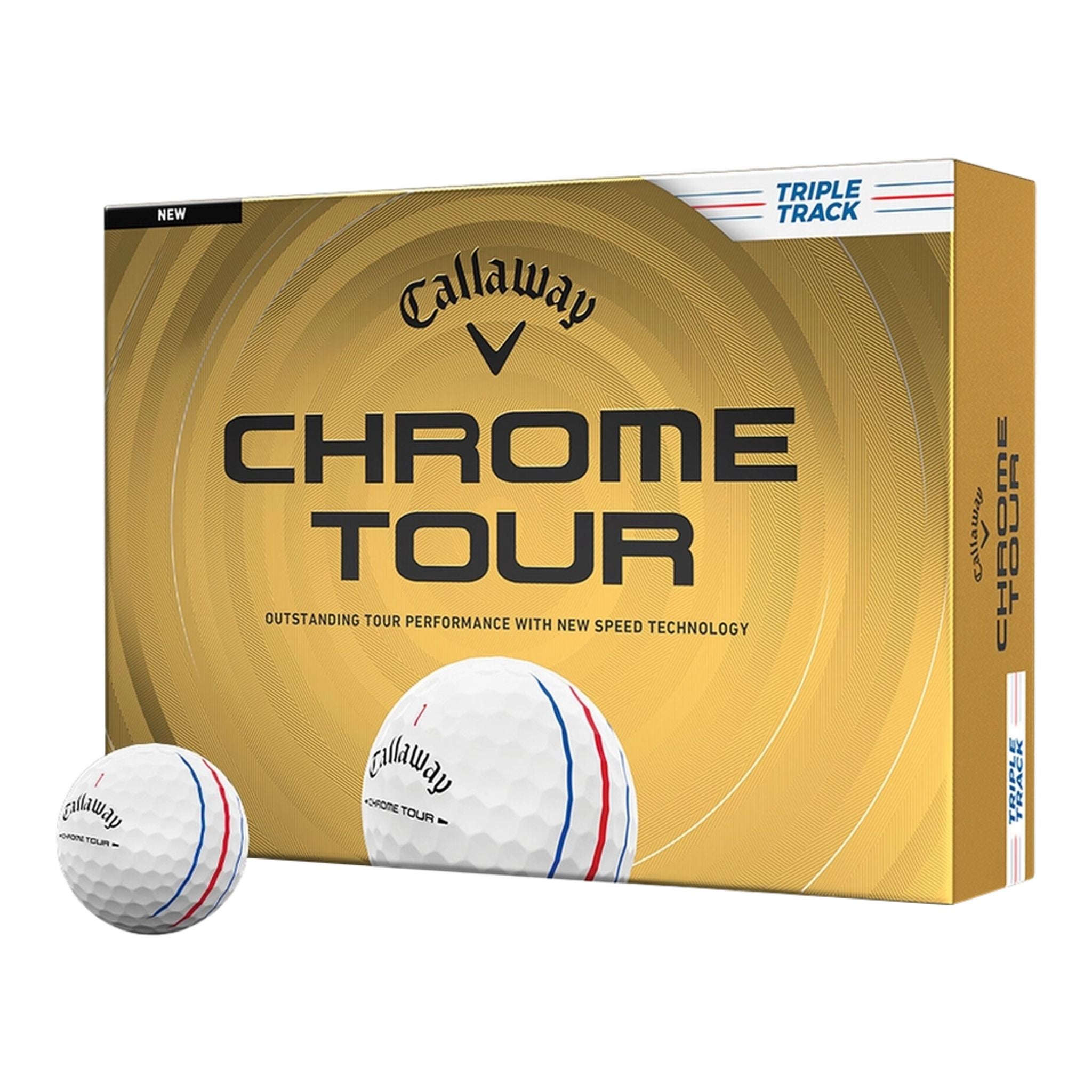 Žogice za golf Callaway Chrome Tour Triple Track (2026)