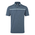 Footjoy Space Dye Block Golf Polo Lisle, Bluestone Herren Herren