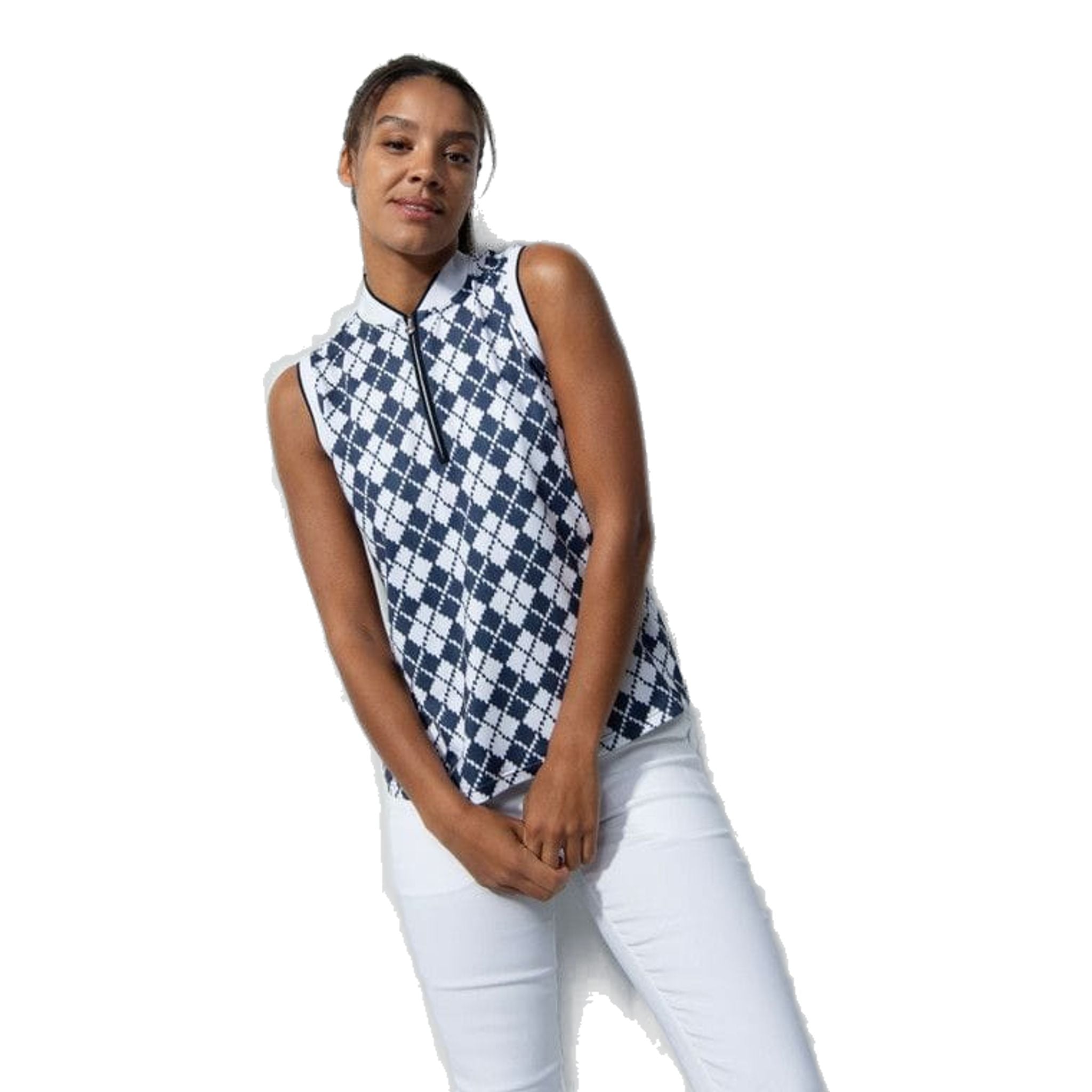 Daily Sports Abruzzo Argyle Sleeveless Polo Shirt Damen