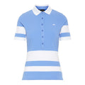 J. Lindeberg W Natasha-Rib Jersey Polo Lake Blue Damen