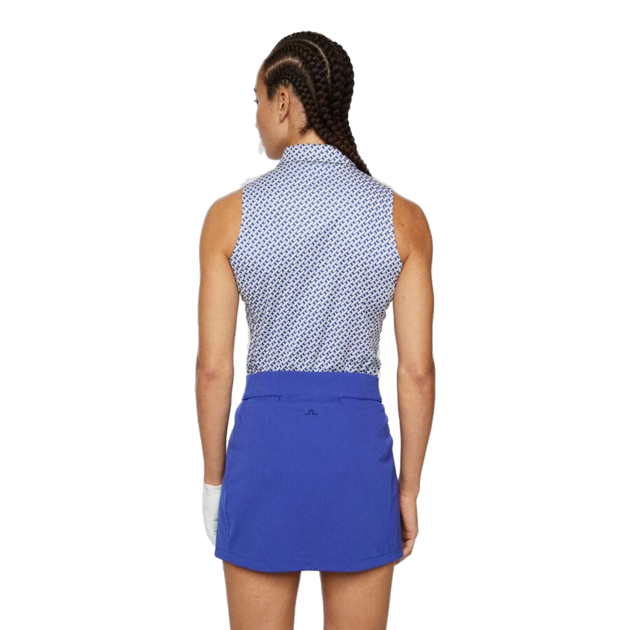 Ženska majica brez rokavov z dena potiskom J. Lindeberg