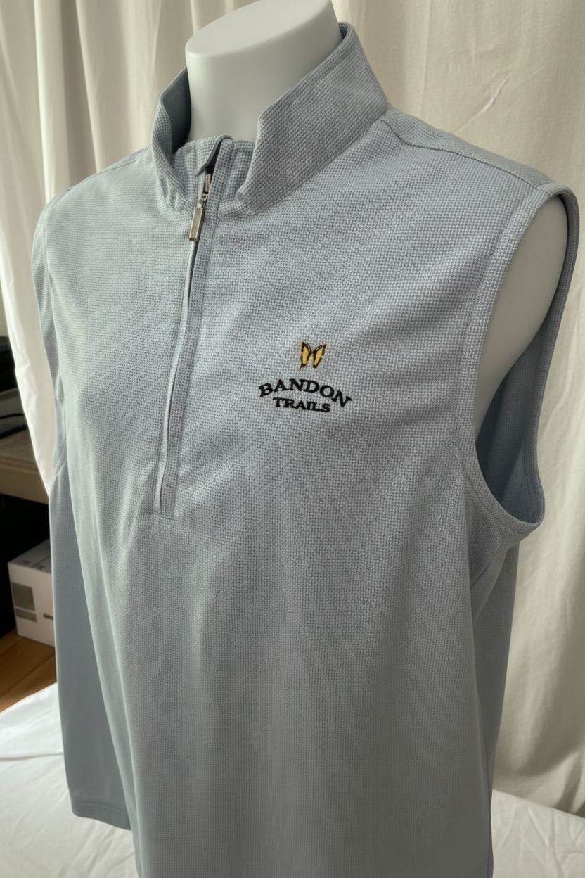 Moške majice s pol zadrgo Ashworth, modra M, moške