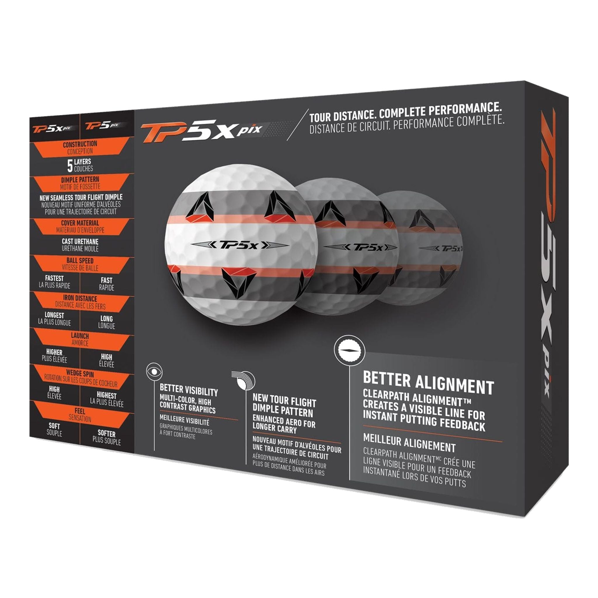 TaylorMade TP5x Pix (21) [12Bälle] Weiß