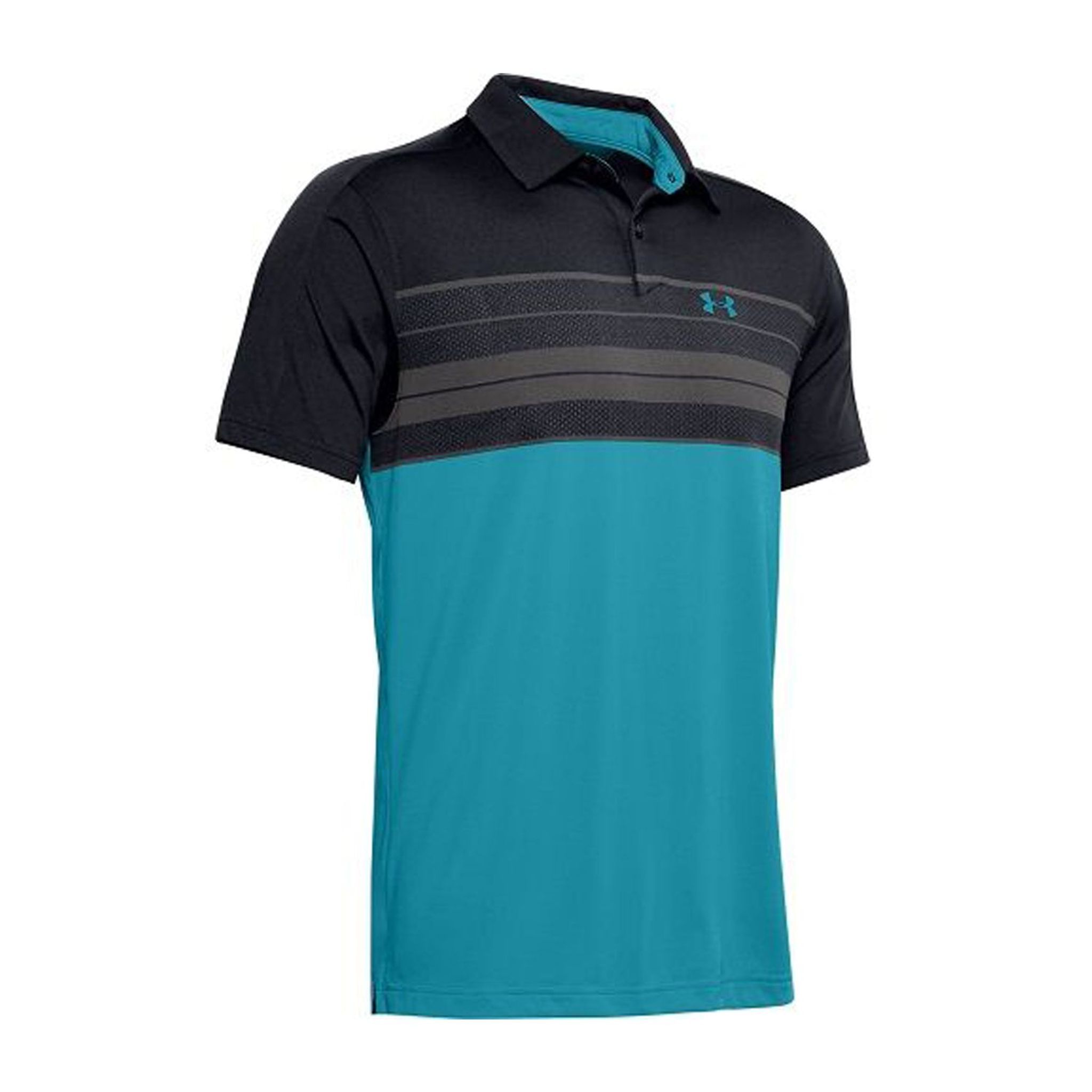 Under Armour Vanish Chest Stripe Polo Black/Grey/Escape Herren