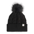 Röhnisch W Haube Pom Braid Schwarz Damen