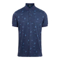 J. Lindeberg M Glen Regular Fit SS Polo JL Bridge Ocean Blue Herren