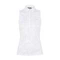 J. Lindeberg W Dena Polo SL Print Animal Grey White Damen