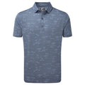 Footjoy Tropic Golf Lisle Bluestone/Denim Golf Polo Herren Herren