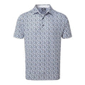 Footjoy M Lisle Flowerprint SS Polo White Herren