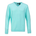 Callaway Sweater Cashmere V-Neck Aruba Blau Herren