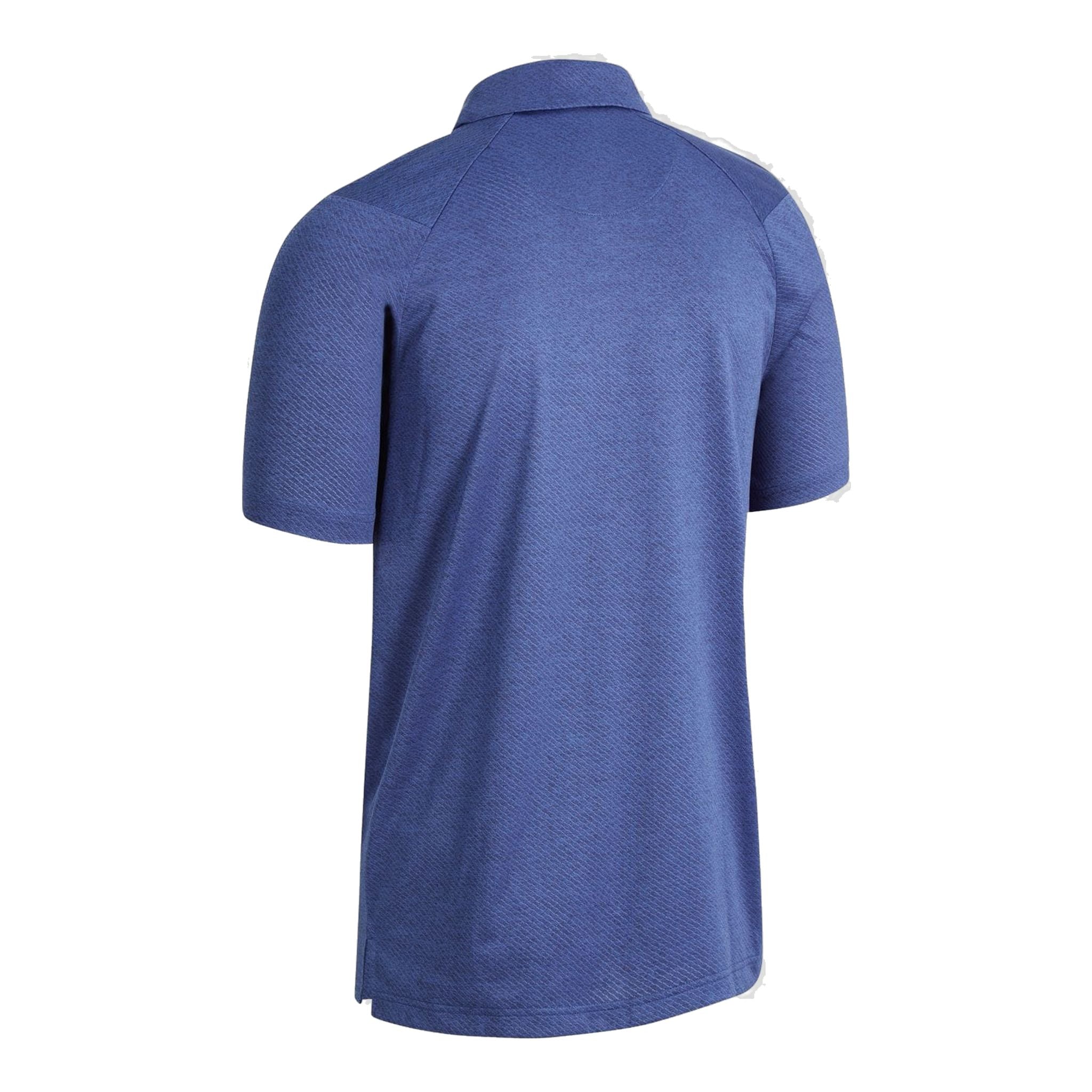Callaway M Heathered Jacquard SS Polo Peacoat Heather Herren