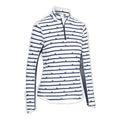 Callaway W Polo Birdie Stripe Sun Protection Langarm Peacoa Damen