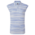 Footjoy Cap Sleeve Watercolour Print Lisle Polo Damen