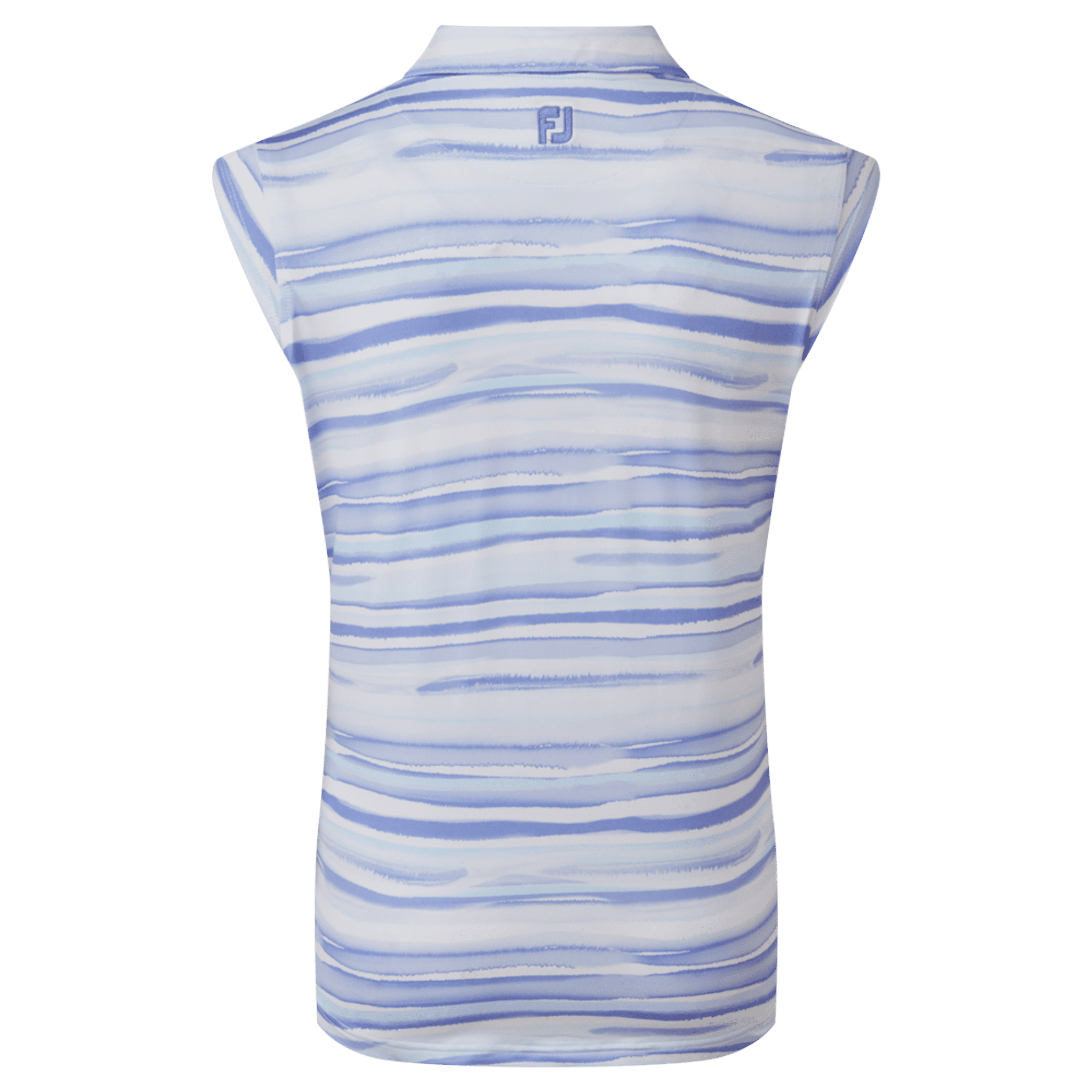 Footjoy Cap Sleeve Watercolour Print Lisle Polo Damen