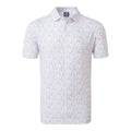 Footjoy Glass Print Lisle Poloshirt Herren