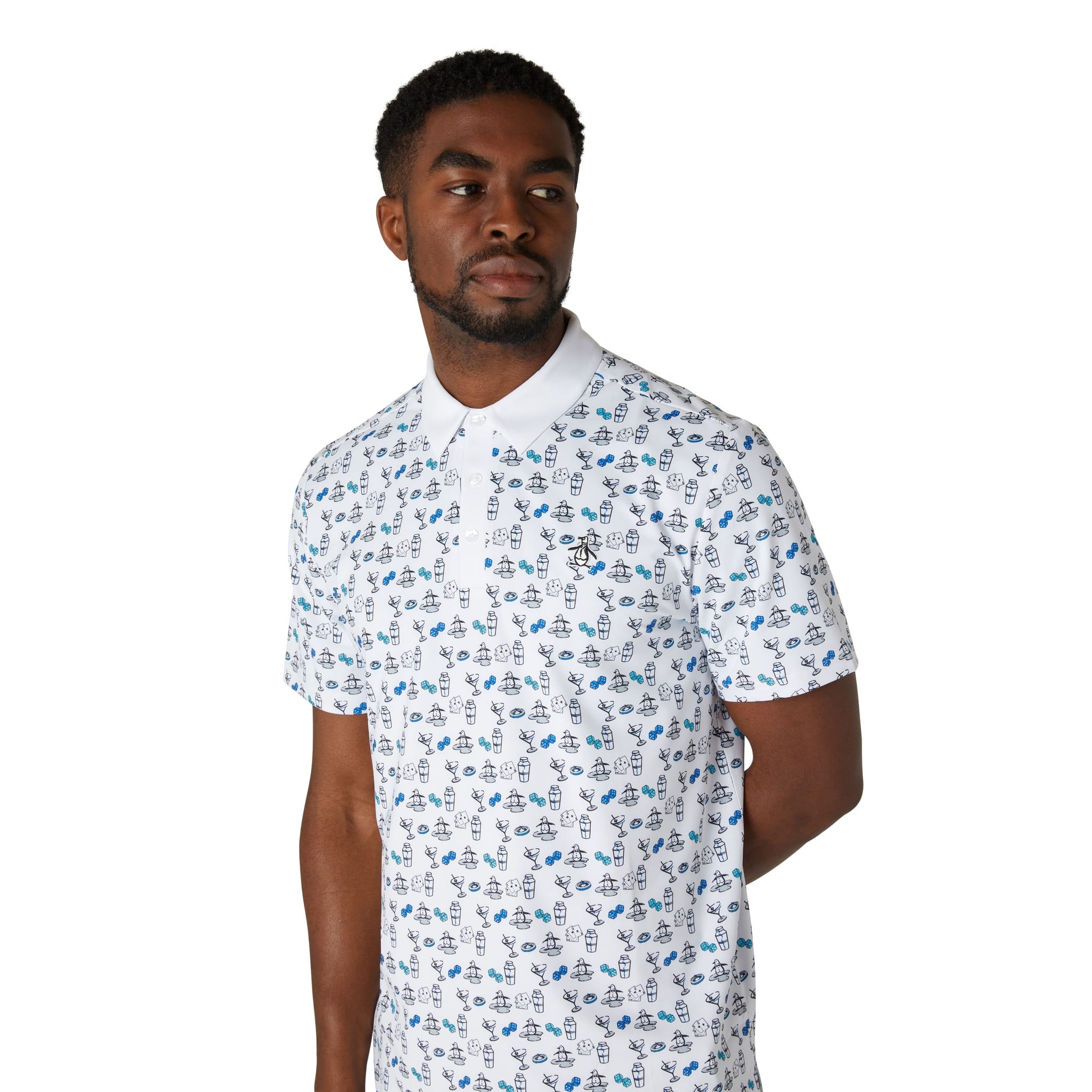 Original Penguin Player All-Over Print Polo Herren