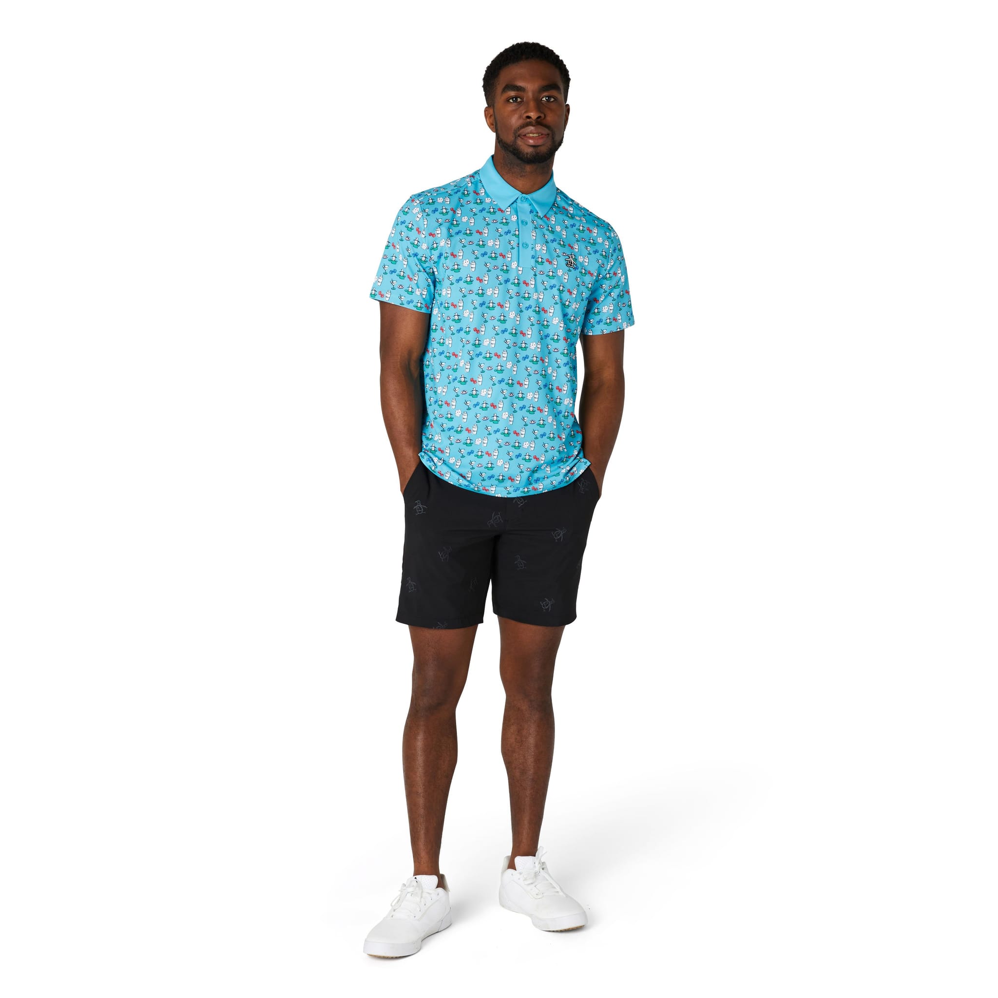 Original Penguin Player All-Over Print Polo Herren
