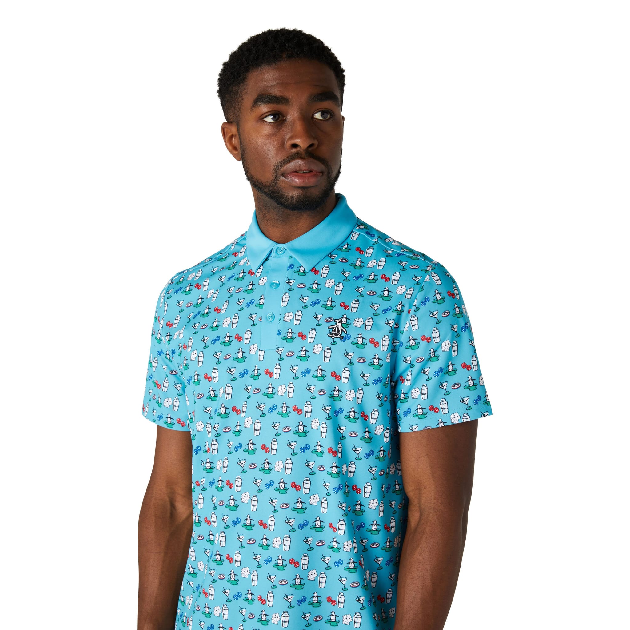 Original Penguin Player All-Over Print Polo Herren
