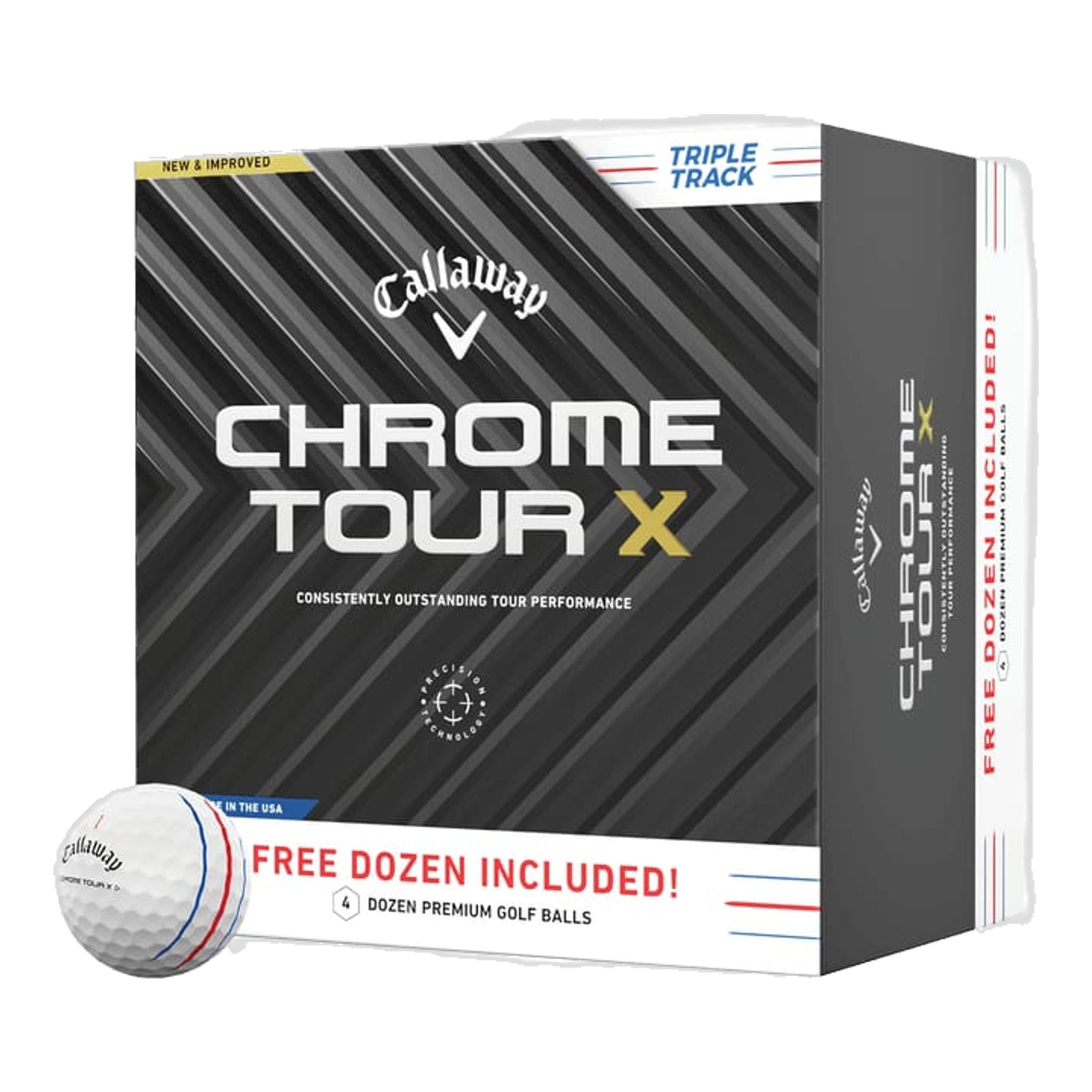 Callaway Chrome Tour X Triple Track [48 Stück] Golfbälle (2024)