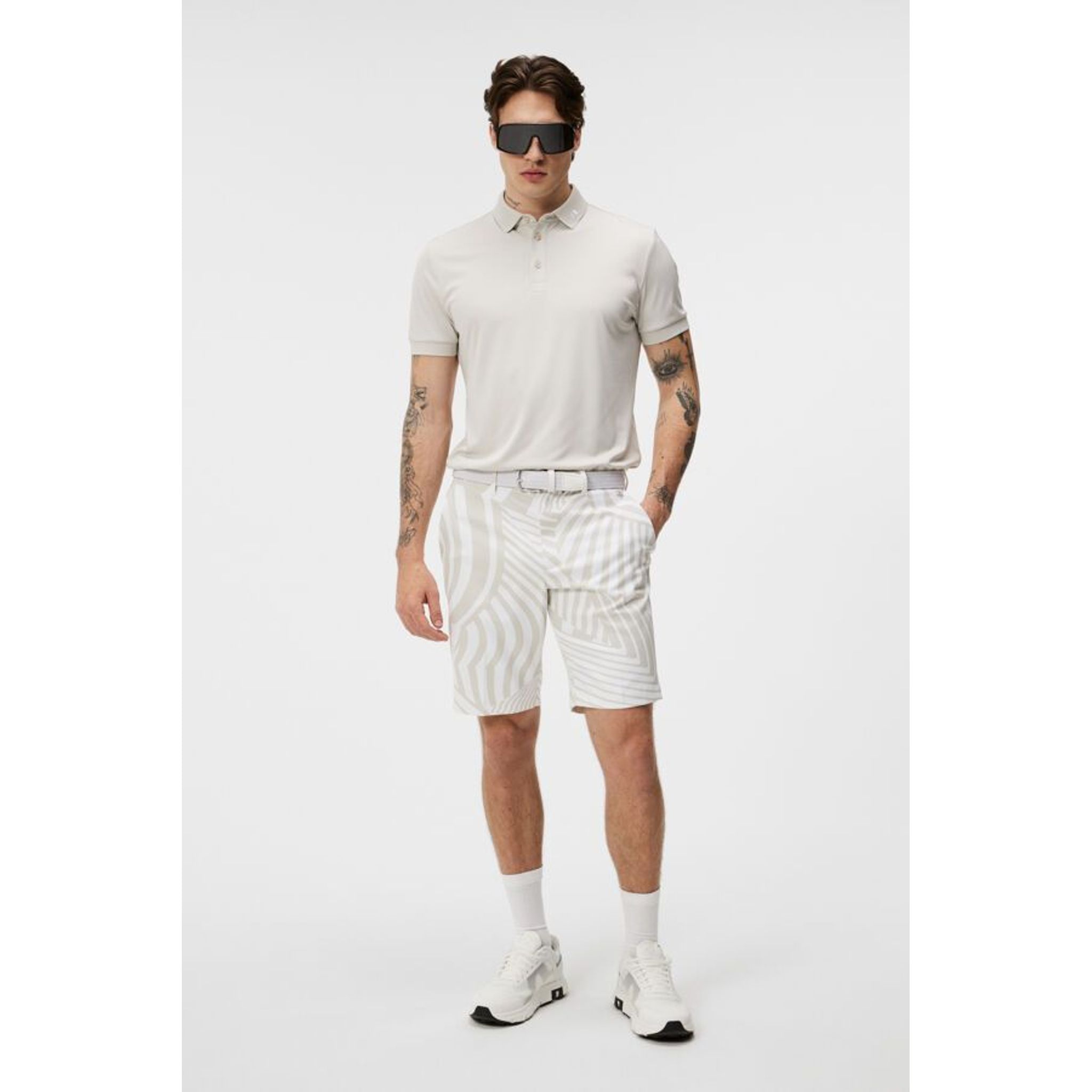 J. Lindeberg KV Regular Fit Print Polo Herren