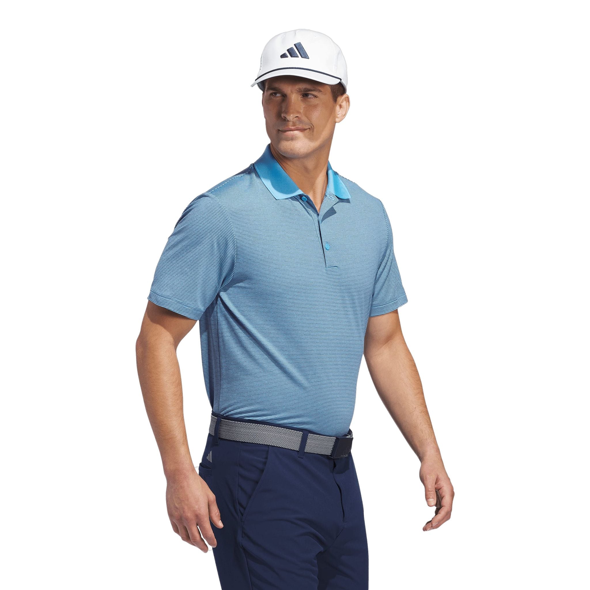 Adidas Ultimate365 Ottoman Stripe Polo Shirt Herren