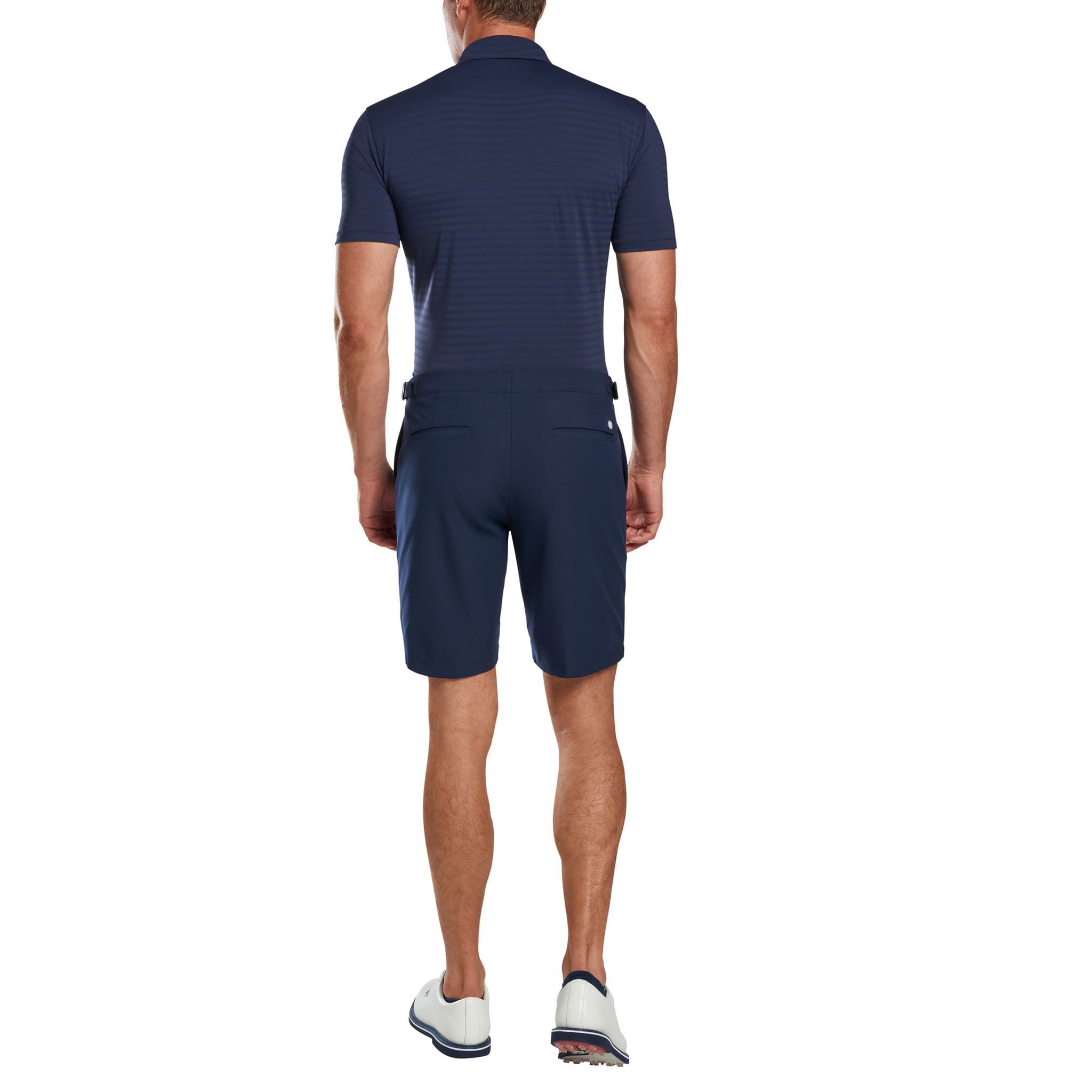 GFORE Perforated Stripe Golfpolo Herren