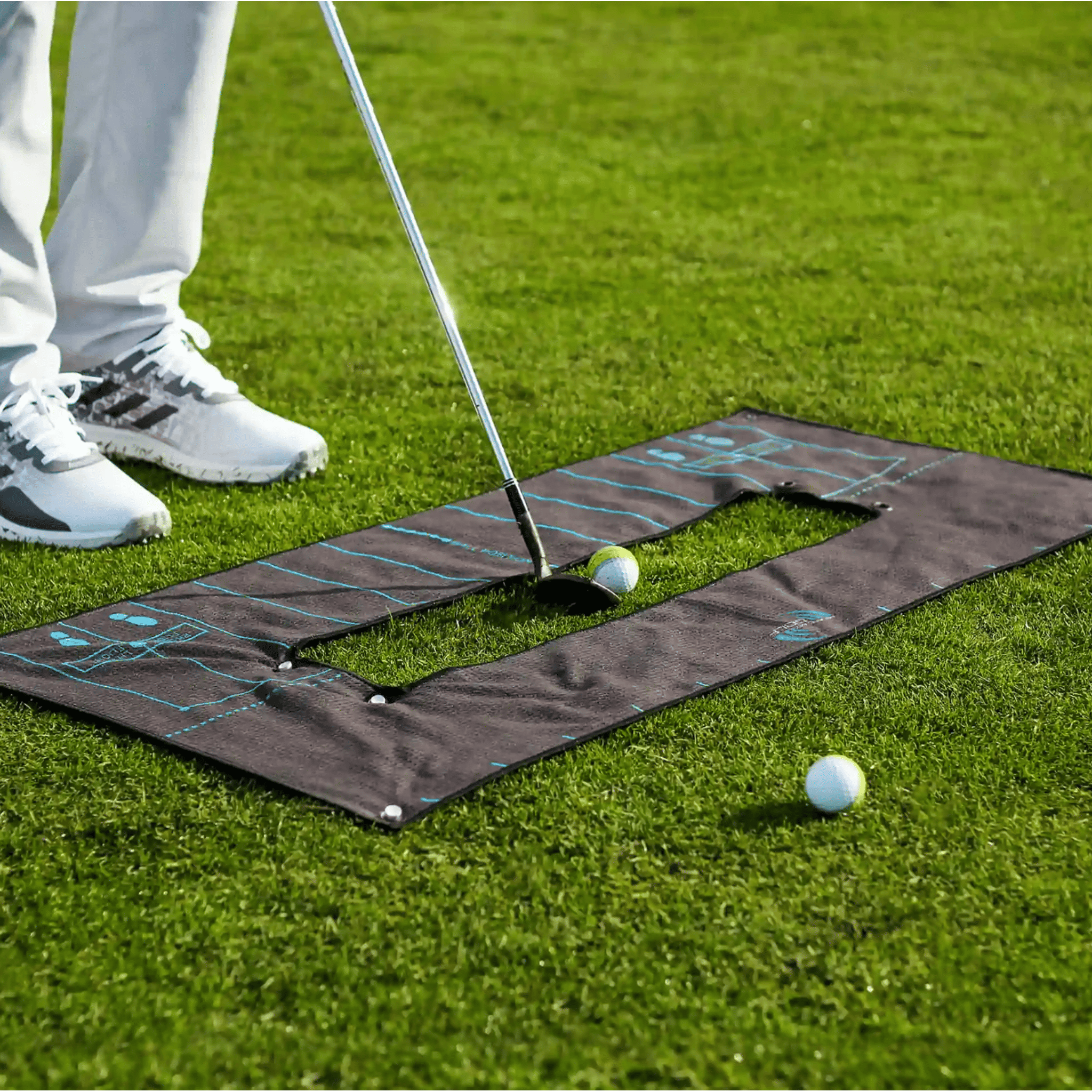 Me and My Golf Ball Striker Alignment Towel