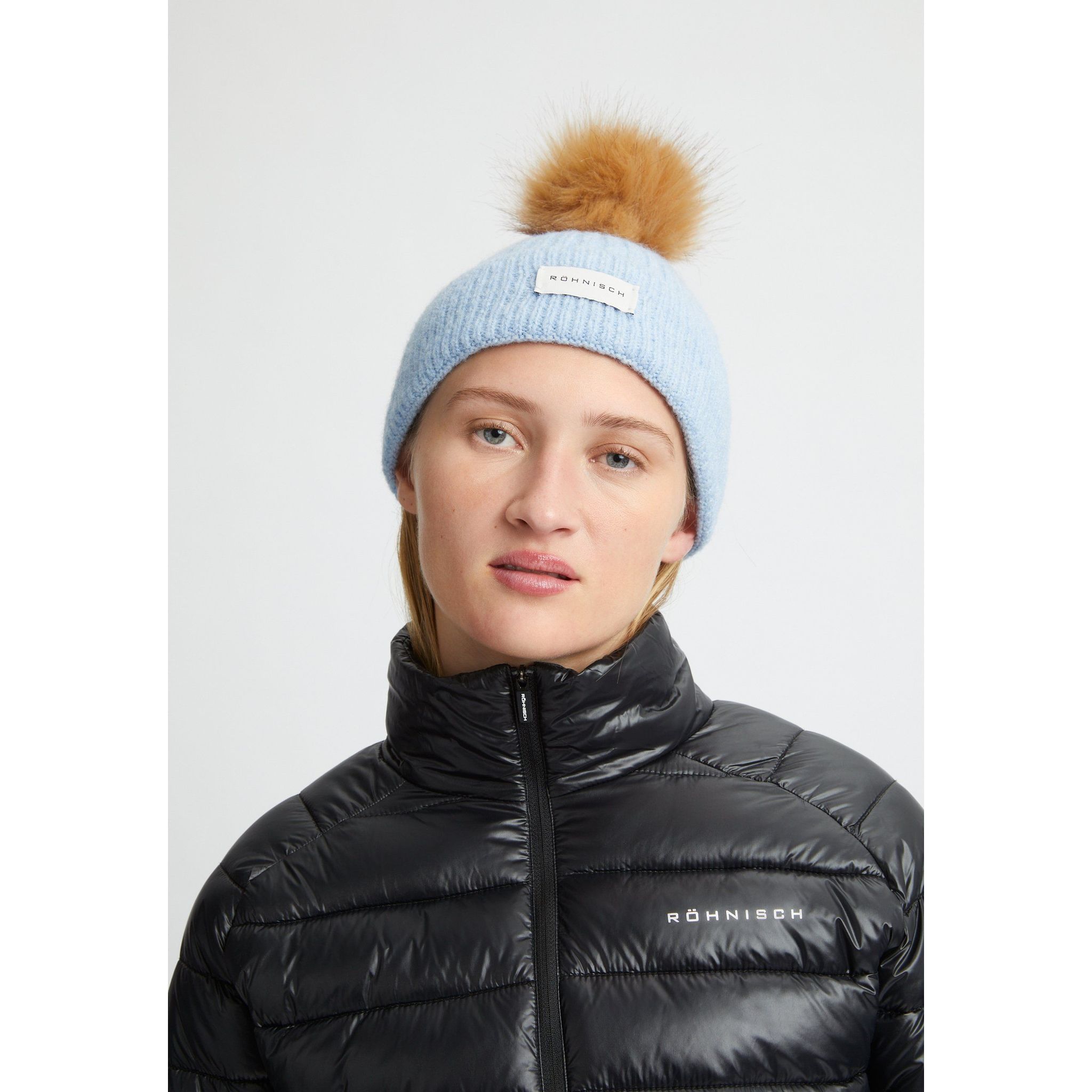 Röhnisch Pom Rib Beanie Damen