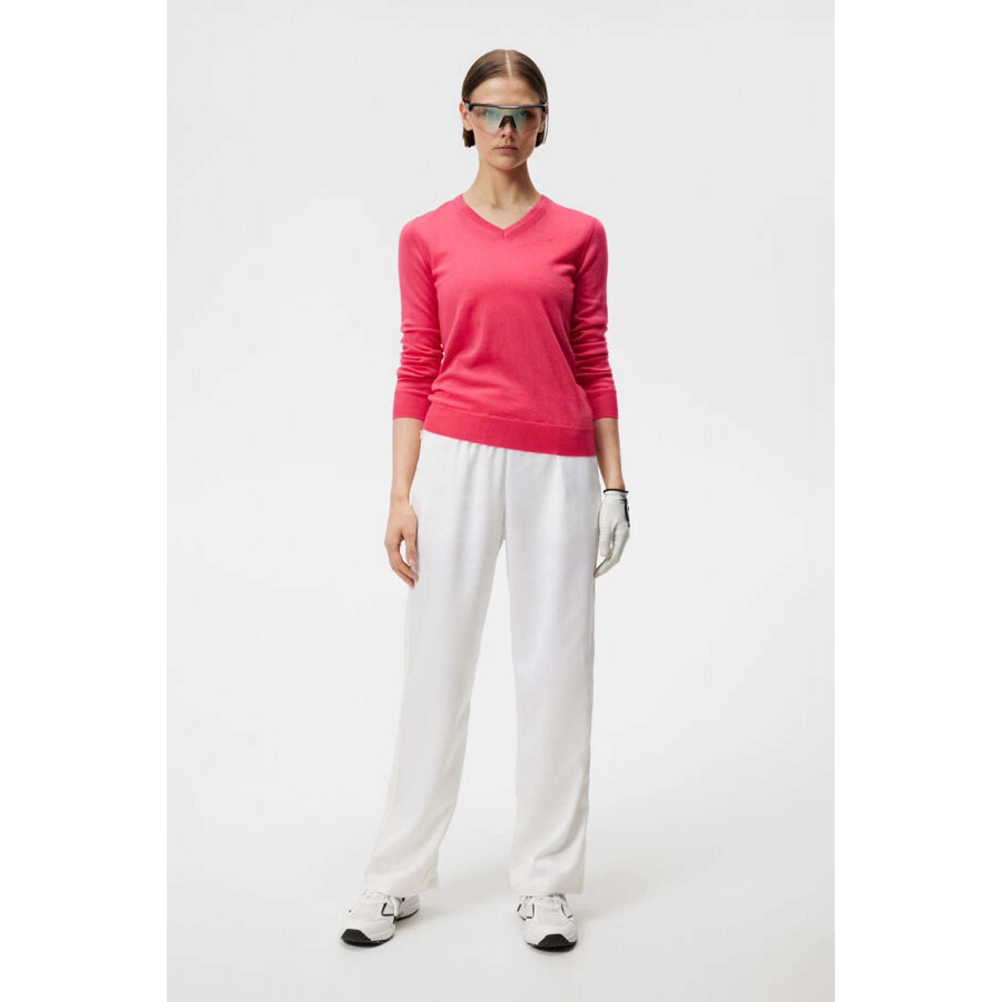 J. Lindeberg Amaya Knitted Sweater Azalea Damen