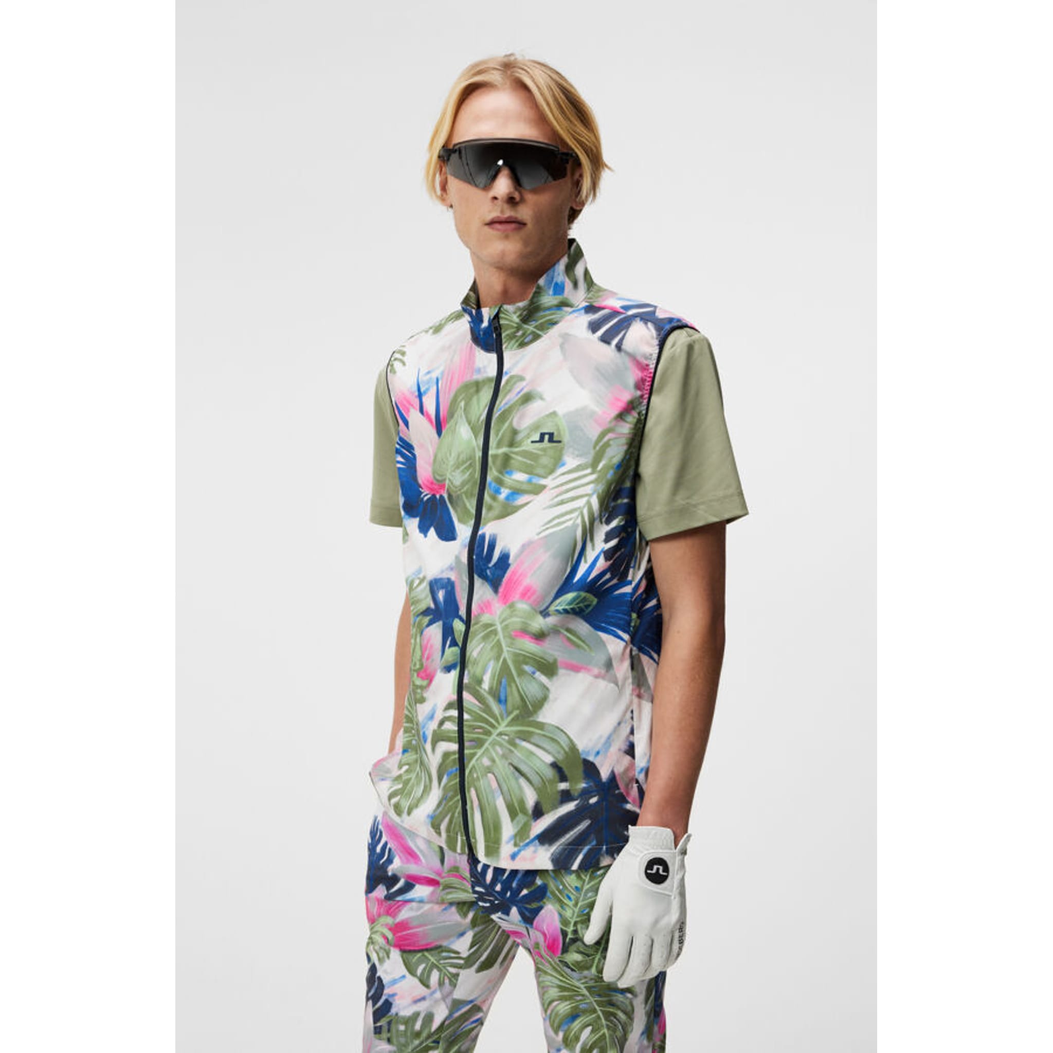 J. Lindeberg Ash Light Packable Vest Print Herren
