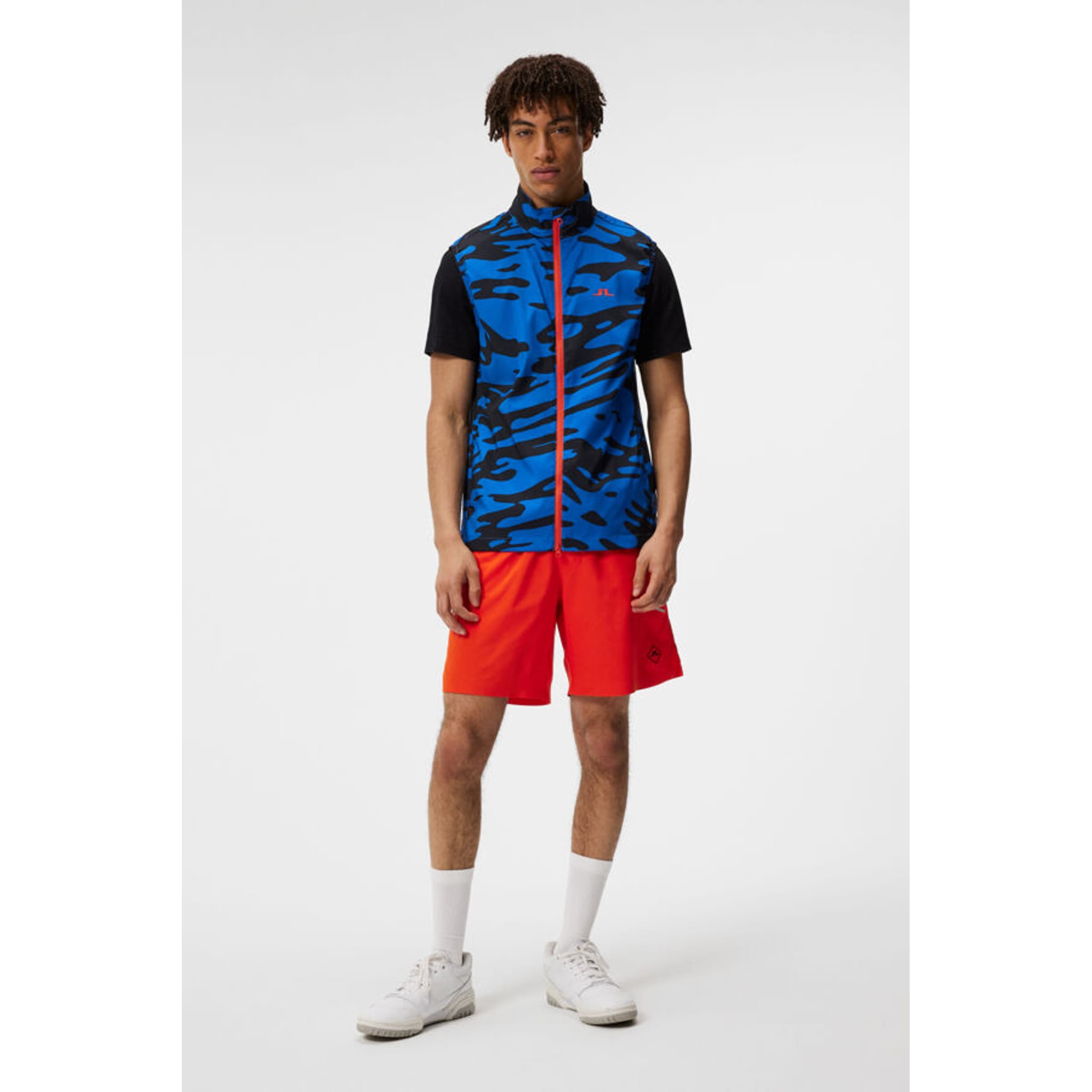 J. Lindeberg Ash Light Packable Vest Print Herren