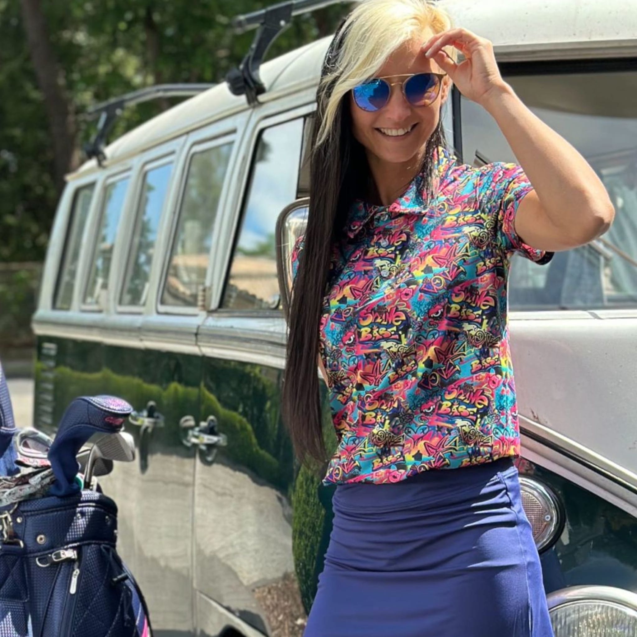 Golf Rowdies Shine Babe Polo Damen