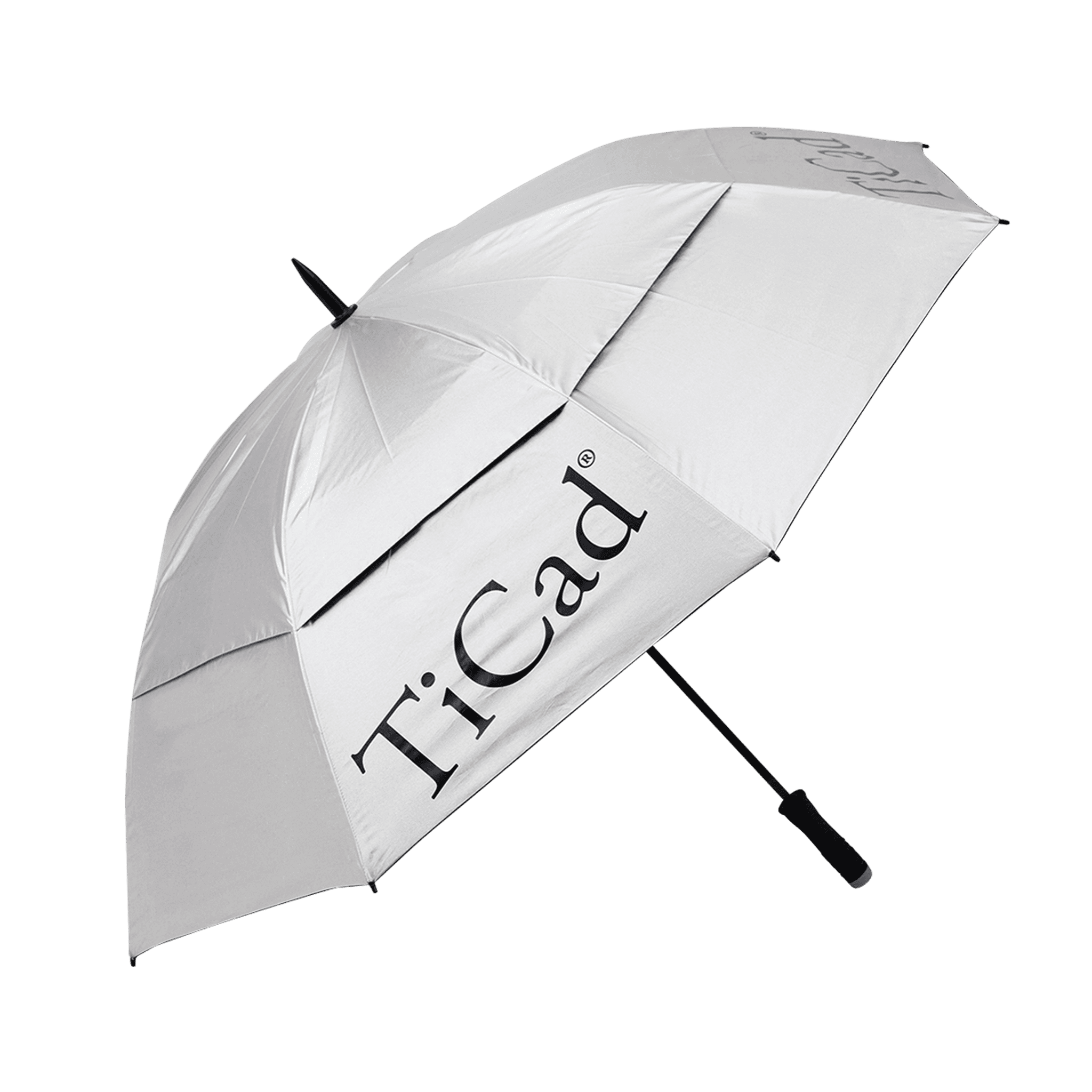 TiCad Regenschirm Silber Windbuster