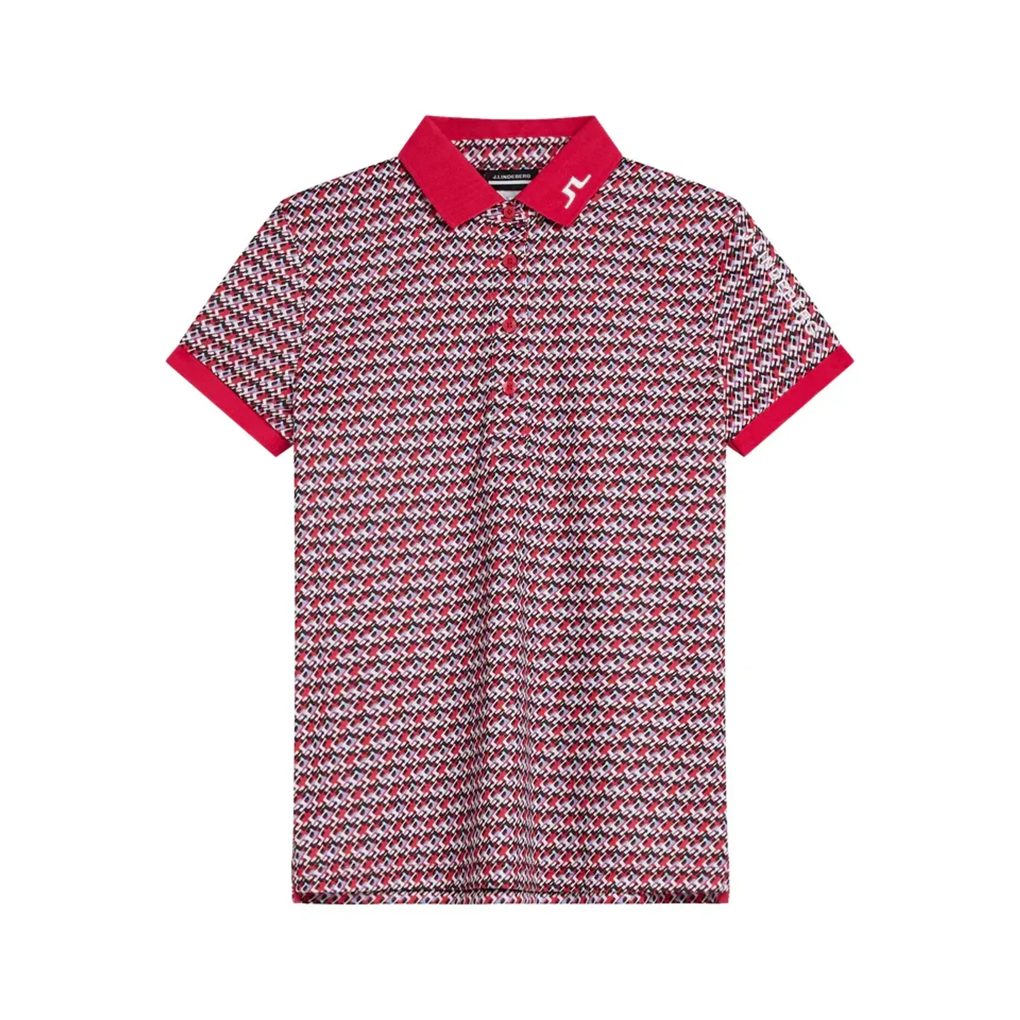 J. Lindeberg Tour Tech Print Polo Damen