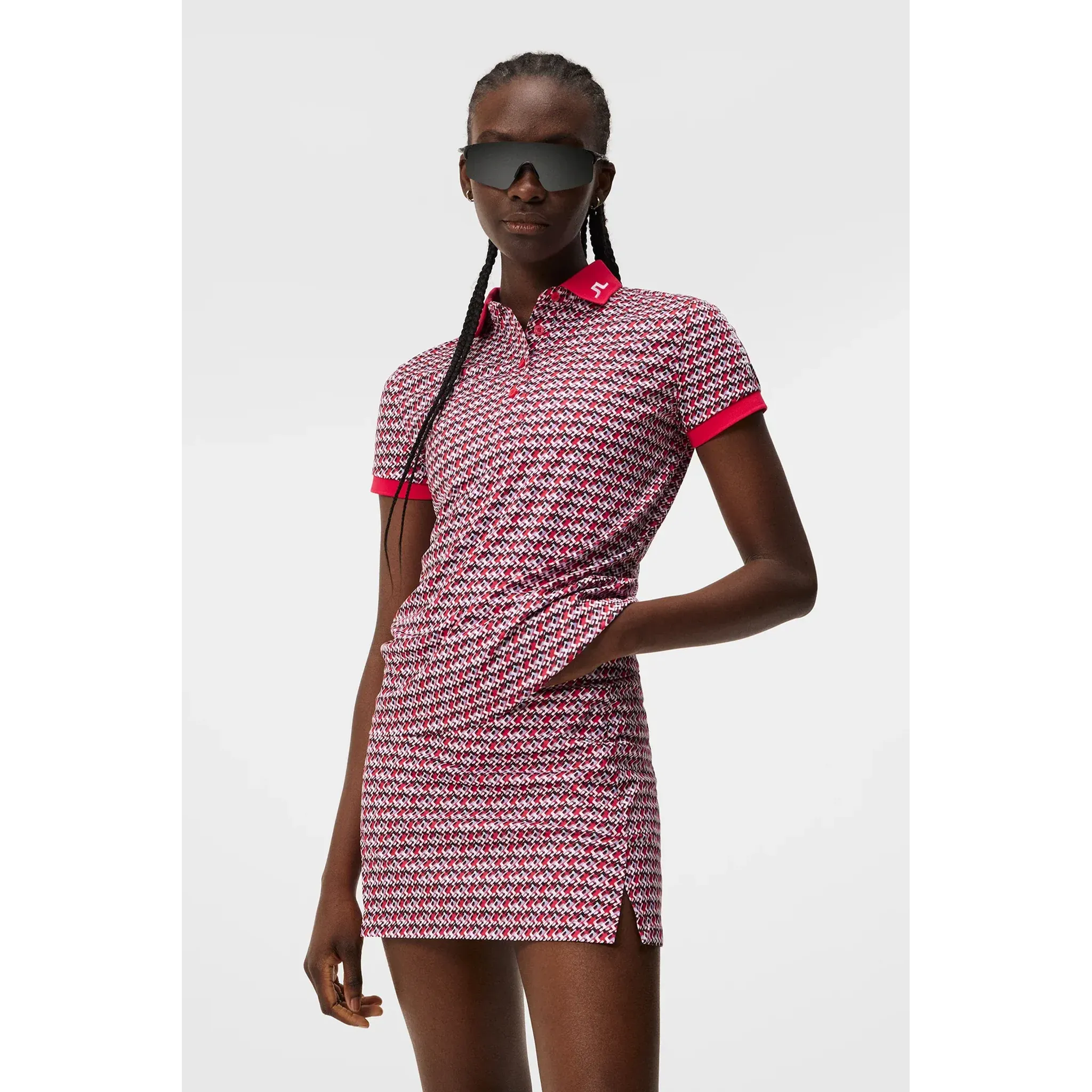 J. Lindeberg Tour Tech Print Polo Damen