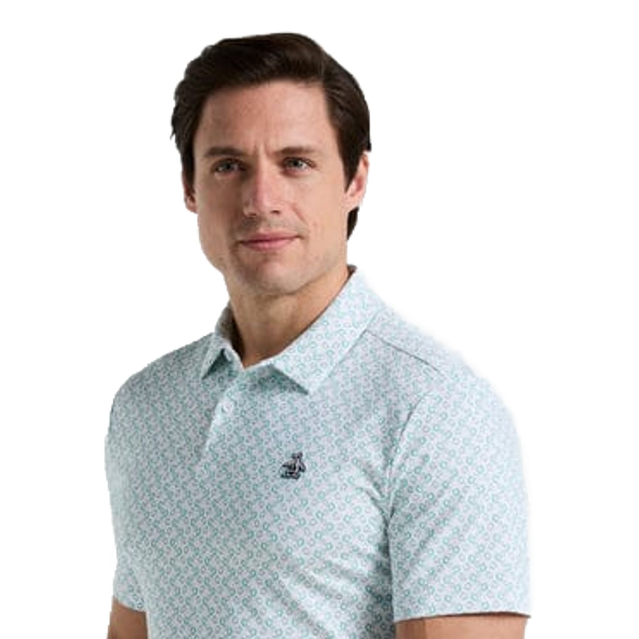 Original Penguin All-Over Lifesaver Print Polo Herren