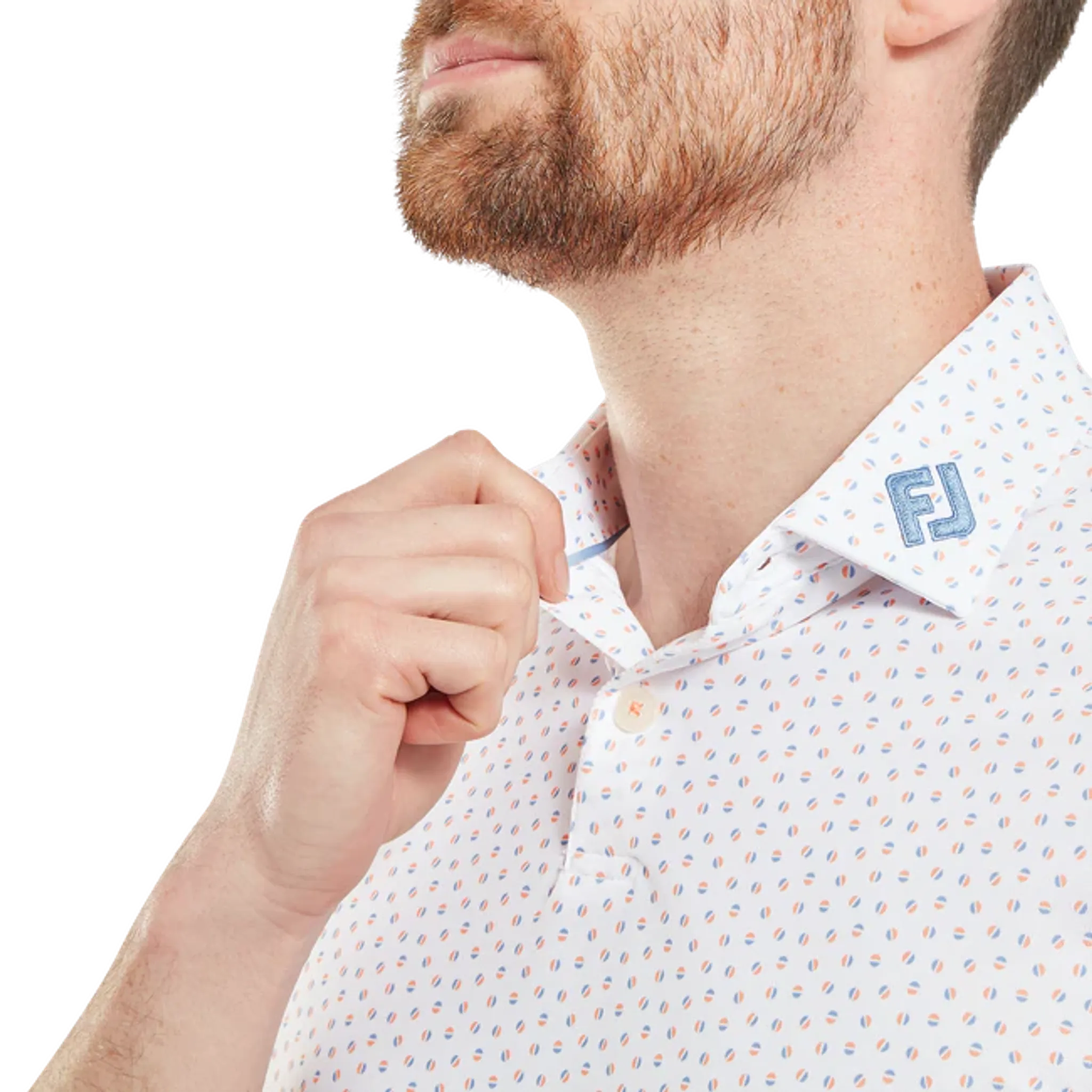 Footjoy Bounce Print Pique Herren